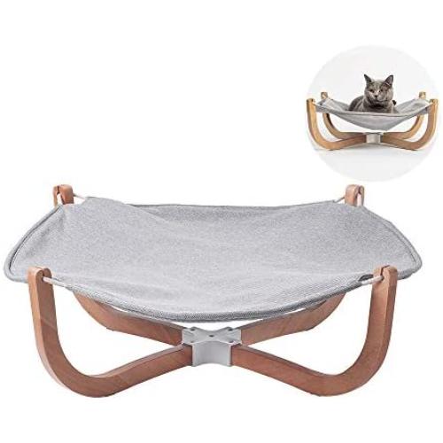 pidan Cat Hammock Cat Beds for Indoor Lounge Pet Beds for Cats Wooden Frame Hanging Beds