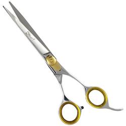 Sharf Gold Touch Pet Scissors, 7.5 Inch Straight Shears, Dog Grooming Scissors, Pet Grooming Shears Made of 440c Japanese Stainless Steel