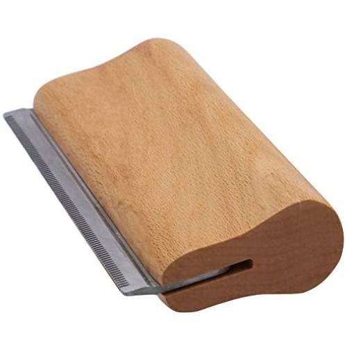 DGZC Shedding Tool Wood Groom Brush, Deshedding Grooming Tool, Professional Pet Wooden Groomer, Ergonomic Design, No Hurt for Dogs, Cats and Horses DGZC Shedding Tool Wood Groom Brush, Deshedding Grooming Tool, Professional Pet Wooden Groomer, Ergonomic Design, No Hurt for Dogs, Cats and Horses