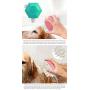 USWT Hexagonal Ergonomic Design Pet Bath Brush Dog Shower Head Bathtub Shower Attachment Sprayer Easy and Comfortable to Hold (Pink)