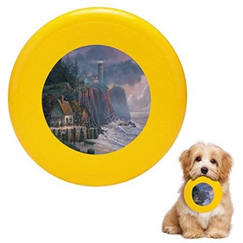 Pet Frisbee Flying Disc Dog Toy - Multifunction Harbor Light Hideaway Michael Humphries