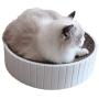 Vinyl Etchings Cat Scratcher Pad Bed for Indoor Cats Scratching Post 2-in-1 Cat Round Scratch Cardboard Bed for Large Cats and Kitten