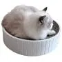 Vinyl Etchings Cat Scratcher Pad Bed for Indoor Cats Scratching Post 2-in-1 Cat Round Scratch Cardboard Bed for Large Cats and Kitten