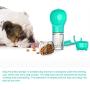 Portable Dog Water Bottle,4-in-1 Dog Water Dispenser with Food Container,Water Bottle, Poop Shovel,Garbage Bag, for Travel Walking Hiking Backpack, Pet Water Bottle for Small Large Dog Cat Puppy