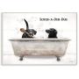 Stupell Industries Scrub Dub Quote Family Pet Dog Bath, Designed by Lori Deiter Art, 13 x 19, Wall Plaque