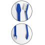 Dukes Pet Products Two-Piece Dog Toothbrush Set: Double Sided Canine Dental Hygiene Brushes with Long 8 1/2 Inch Handles and Super Soft Bristles