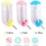 NACOCO Dog Hamster Drinking Fountain Cat Bottle No Dripping Bunny Water Feeding Hang Cage Pet Automatic Water Feeder for Small Animals Rabbit (S,Blue)