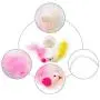 Cat Spring Fur Toy, Mouse Shaped Toys with Suction Cup Pets Novelty Gift Durable Interactive Toys Scratching Post Tower for Cat Kitten