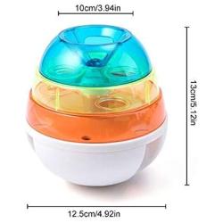 Buyter Pet Puzzle Fun Feeding Interactive Tumbler Three-Layer Leaking Food Dispenser Meal Ball Resin Toy