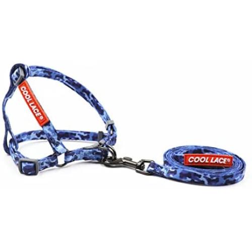 COOL LACE Dog Harness Durable Dog Leash Adjustable Dog Collar Dog Leash Harness for Small Medium Dogs