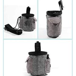 LDLC Dog Treat Bag Puppy Training Pouch with Clip Waist Belt Small Pet Bait Holder, Animal Walking Snack Container Hiking Toys Waste Pack Dispenser Carries