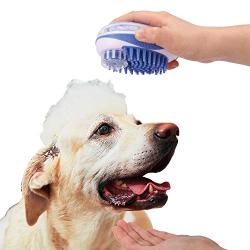 MAVRICFLEX Dog Brush, Dog Grooming Brush with Shampoo Dispenser, Soft Silicone Bristles Dog Shedding Brush for Long and Short Hair Dogs, Dog Hair Brush Ideal for Gentle Massage, Rubber Dog Brush