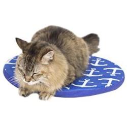 Tabby James Cat Bed for Everyday Cat Naps, Available in 7 Colors/Designs, Luxuriously Soft, 15” Diameter, Prevents Fur on Couch, Kitty NAP PAD