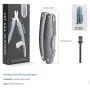 Dog Claw Clippers Pets Nail Scissors and Trimmer Foldable Painless Paws Grooming & Smoothing Tools Safety Guard to Avoid Over-Cutting Nails & Nail File & Hair Removal Brush for Small Large Animals
