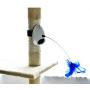 Ito Rocky Interactive UFO Cat Toy 2 in 1 Automatic Rotating Teasing Feather cat Chase Toy - Activity Toy for Kitten