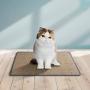 LSAIFATER Cat Scratching Mat, Natural Sisal Mat, Protect Carpets and Sofas (13x15¾ inch, Grey)