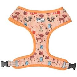 Bulltastic Fall Habitat Reversible Dog Harness – Reversible, Comfortable, Adjustable, Easy to Clean – Fits Bulldogs, Pugs, and Other Dog Breeds