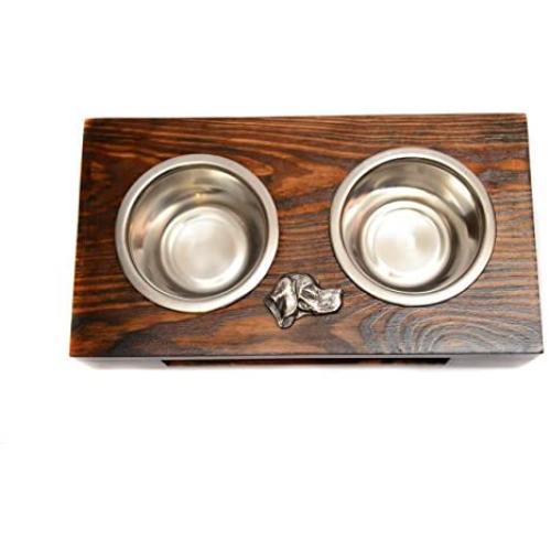 English Pointer, a Dogs Bowl with a Relief from ArtDog