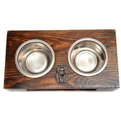 York Terrier, a Dogs Bowl with a Relief from ArtDog