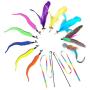 Scettar Cat Fishing Pole Toy,14 Pcs Cat Toys Interactive with 2 Pole 10 Replacement 2 Cat Robbin Worm DA Bird Toy Ball Wand Toy for Indoor Cat