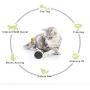 Johiux Interactive Cat Toys，Kitten Toys,Cat Laser, Interactive Cat Toys for Indoor Cats，Cat Toy for Cat/Kitten Pet Entertainment Hunting Exercise