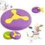 HyiFMY 2PC Dog Pet Flying Disc Toy, Two-in-one Pet Training Frisbee Toys,with Detachable Boomerang,for Dog Outdoor Interactive Fun