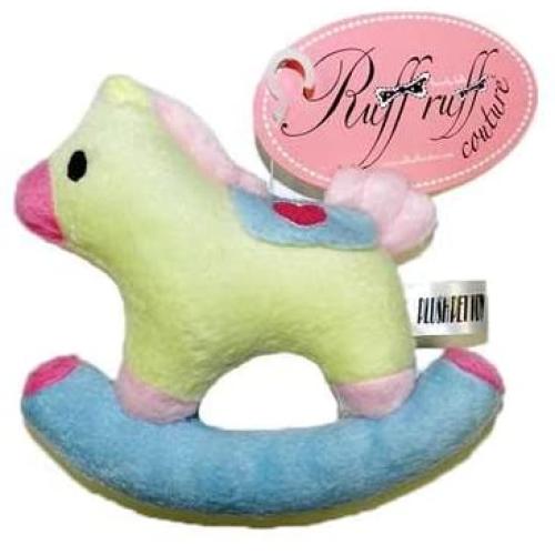 Rocking Horse Pet Plush Toy for Small Dogs Funny Squeaky Toys Pet Dog Teeth Puppy Chew Sound Novelty for Small Dogs Plush Dog Toys