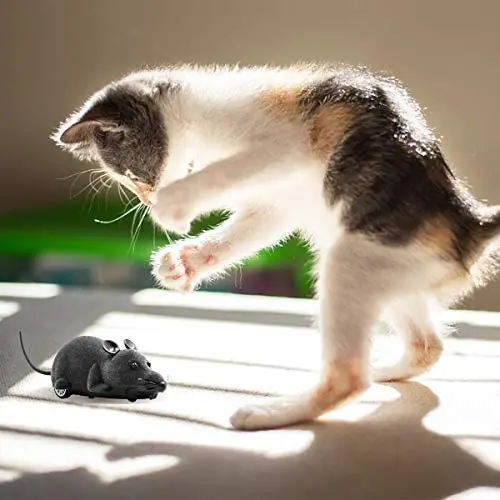 Aerbee Remote Control Mouse Toy, RC Electronic Rat Flocking Mouse Toy