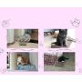 MJEMS Cat Scratching Pads, Double-Sided Corrugated Horizontal Cat Scratcher Cardboard,Reversible Cat Scratcher Cardboard with Box, Cat Scratching Pad Corrugated Sofa Lounge Scratch Board