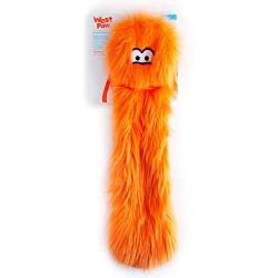 West Paw Rowdies with HardyTex, Plush Dog Toy (Judith, Orange Fur) & Zogoflex Jive Ball Dog Chew Toy (2-Inch, Tangerine)