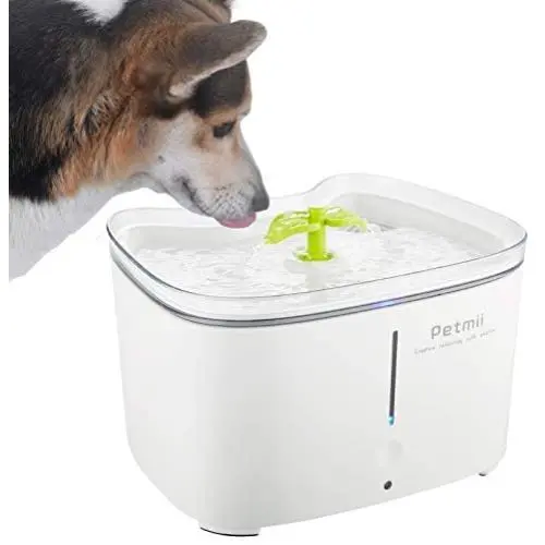 Petmii Pet Fountain, 88oz/2.6L Automatic Cat Water Fountain Dog Water Dispenser with 2 Replacement Filters for Cats, Dogs, Birds and Small Animals Petmii Pet Fountain, 88oz/2.6L Automatic Cat Water Fountain Dog Water Dispenser with 2 Replacement Filters for Cats, Dogs, Birds and Small Animals
