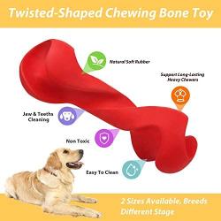 YUEJING Dog Chew Toy for Aggressive Chewers, Durable Dog Toys Tough Rubber Chew Toys, Natural Rubber Chewing Toys for Training & Keeping Pets Fit