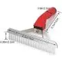 ASOCEA Pet Dog Grooming Extra-Large Rake Comb Deshedding Tool Beauty Comb for Medium Large Dogs Golden Retriever Husky German Shepherd ASOCEA Pet Dog Grooming Extra-Large Rake Comb Deshedding Tool Beauty Comb for Medium Large Dogs Golden Retriever Husky German Shepherd