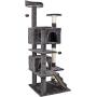 JJW Cat Tree Tower with Sisal Scratching Posts Condos,Hammock Plush Perches,Cat Activity Centres Kittens Furniture Play House