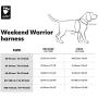 Hurtta Weekend Warrior Dog Harness, Neon Orange, 32-39 in