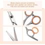 PETTOM Pet Grooming Scissors Set 5-in-1 Safety Round Tip Dog Grooming Blender Shears Kit for Full Body & Facial Trimmer