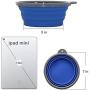 AOII Collapsible Dog Bowls for Travel 2 Pack Pet Food and Water Bowl, Portable Dog Bowl for Outdoor Walking Camping 1000mL/33oz