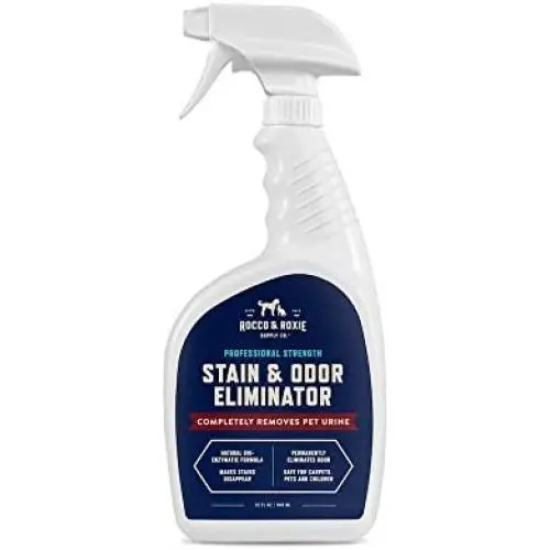 Rocco & Roxie Professional Strength Stain & Odor Eliminator - Enzyme-Powered Pet Odor & Stain Remover for Dog and Cats Urine - Carpet Cleaner Spray - Enzymatic Cat Pee Destroyer - for Small Animals