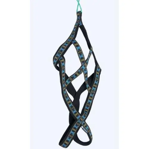 Weight Pulling Sledding Dog Harness X-Back Style Black/Blue XXLarge, 24.5'' Neck Circumference Weight Pulling Sledding Dog Harness X-Back Style Black/Blue XXLarge, 24.5'' Neck Circumference