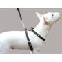 Real Leather Dog Walking Harness Medium Black, 21'' - 26'' Chest