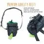 Mighty Paw Dog Treat Bag, Premium Quality Drawstring Closure Pouch, Includes Carabiner Hook, 1 Roll Pick-up Bags Reflective Belt (Grey/Green) Mighty Paw Dog Treat Bag, Premium Quality Drawstring Closure Pouch, Includes Carabiner Hook, 1 Roll Pick-up Bags Reflective Belt (Grey/Green)