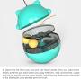 N/A Tumbler Pet Toy Cat Shaking Food Ball Tumbler Toy Ball (Green) (Color : Green)
