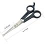 Professional Pet Grooming Scissors with Round Tip Stainless Steel Dog Eye Cutter for Dogs and Cats, Professional Grooming Tool, Size 6.70'' x 2.6'' x 0.43''