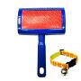 Chanok Dog Brush for Shedding Short Hair ( Free Dog Collar) Grooming Tool Easy To Clean Cleaning Slicker Comb for Short & Long Hair Pet, Small Dog, Golden Retriever, Poodle, Shih Tzu, Puppy