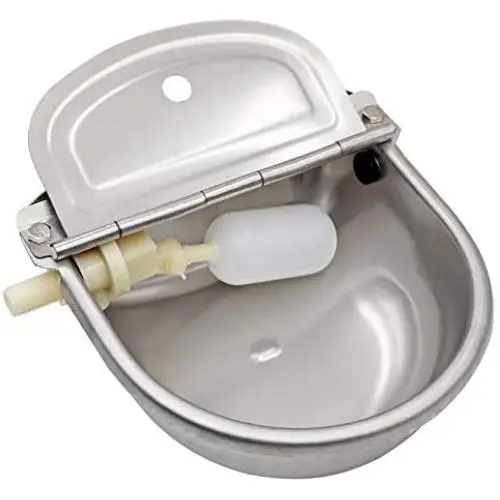 MUDUOBAN Stainless Steel Automatic Waterer Bowl Horse Cattle Goat Sheep Pig Dog Float Valve Water Trough Farm Supplies Livestocktool MUDUOBAN Stainless Steel Automatic Waterer Bowl Horse Cattle Goat Sheep Pig Dog Float Valve Water Trough Farm Supplies Livestocktool