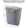 Kurgo Tailgate Dumpster for Dog Garbage & Poop Bags, Magnet Trash Bin for Cars, Attaches to Tailgate/Bumper, Car Waste Basket for Pets, Dog Travel Accessories, Easy to Clean, Charcoal Grey