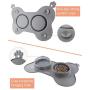 BIERDORF Dog Bowls Slow Feeder Dog Food Bowl Fun Feeder Eco-Friendly Non-Toxic No Choking Healthy Design Bowl with Silicone Mat Water Bowl for Dogs Cats and Pets