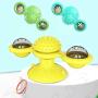 ocijf179 Turntable Pet Cats Puzzle Training Turntable Windmill Ball Teaser Whirling Interactive Toy - Random Color