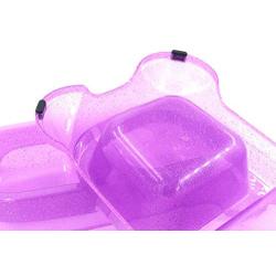 HEMT Pet Bowl Plastic Dog Bowl, Double Small Simple Design Non-Slip Food Water Feeder for Dog cat Puppy