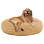 PUPPBUDD Calming Dog Bed Cat Bed Donut, Faux Fur Pet Bed Self-Warming Donut Cuddler, Comfortable Round Plush Dog Beds for Large Medium Dogs and Cats (24''/32''/36'')